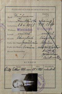 Reisepass Friedrich Ullmann, Irma Ullman, Lutz Ullmann